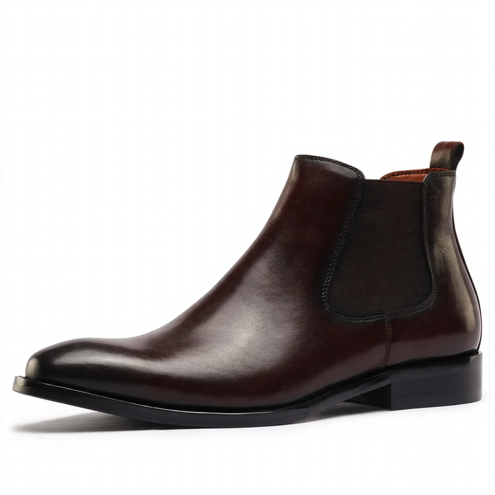 Herren-Chelsea-Boots aus Leder, britischer Stil
