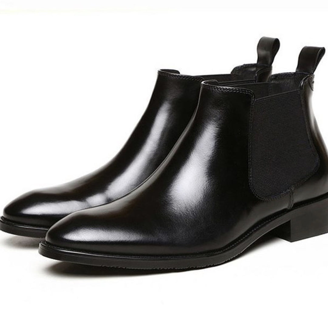 Herren-Chelsea-Boots aus Echtleder, Business-Casual