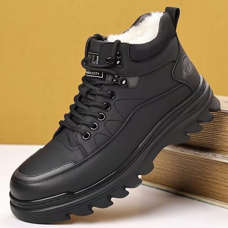Gefütterte Herren-Winterstiefel, rutschfest