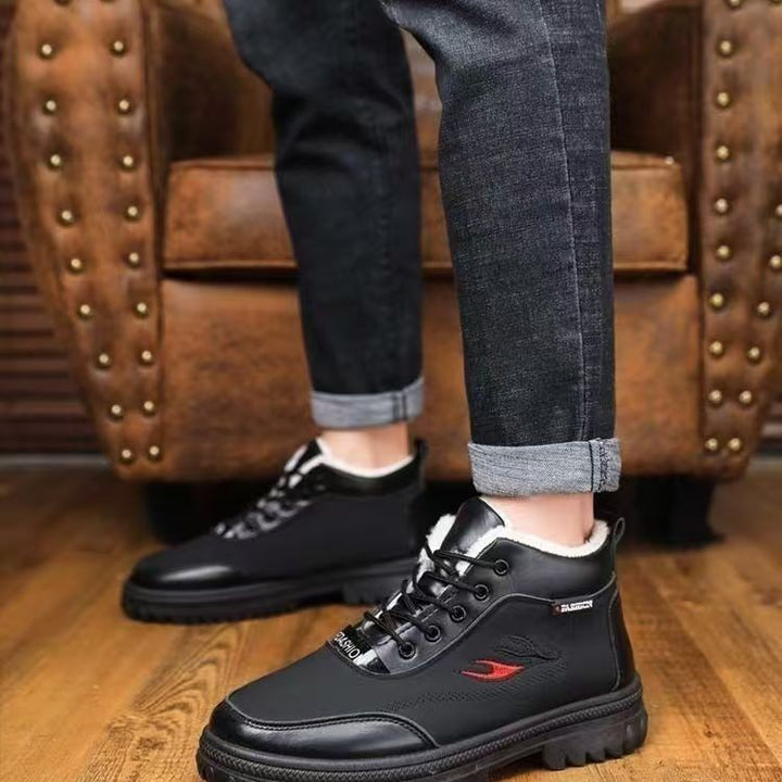 Herren-Winterstiefel, gefüttert, wasserabweisend