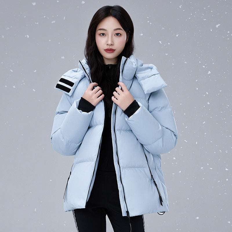 Kurze, extra dicke Daunenjacke für Damen