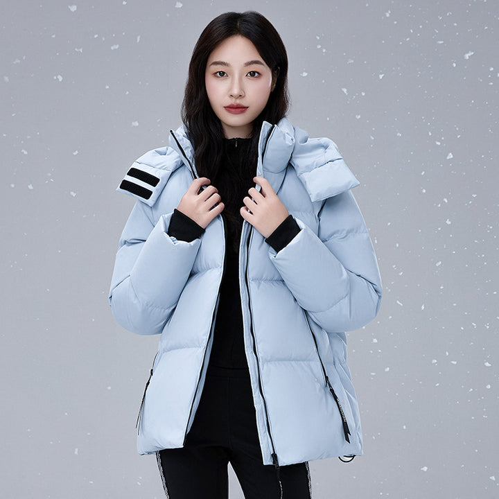 Kurze, extra dicke Daunenjacke für Damen
