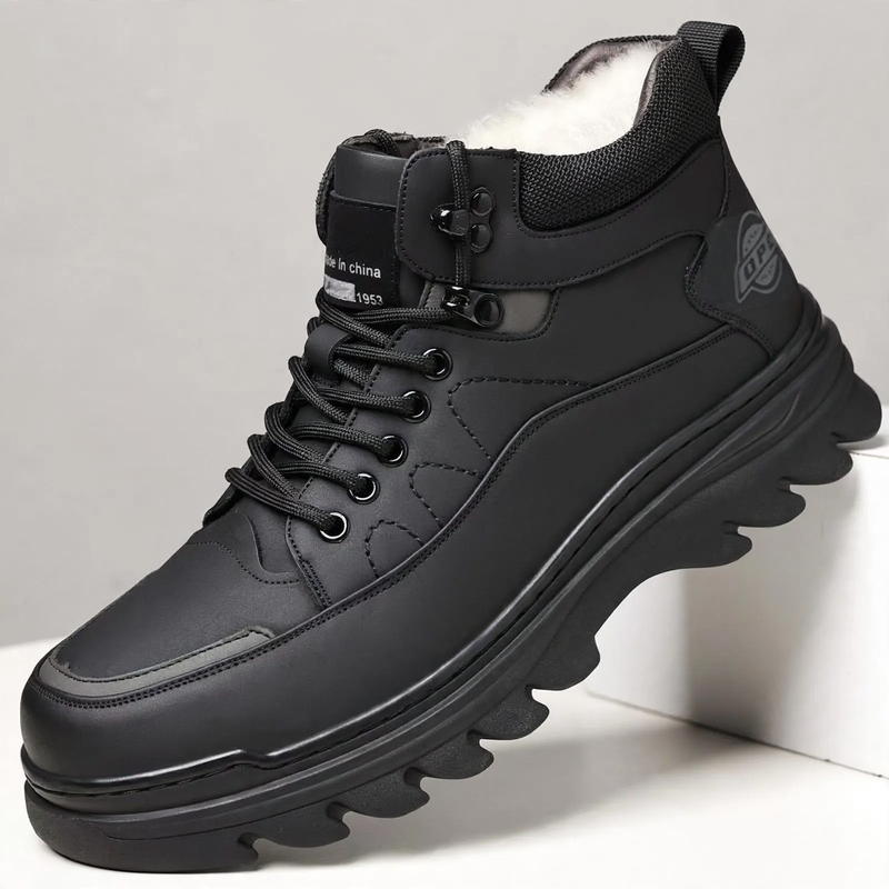 Gefütterte Herren-Winterstiefel, rutschfest