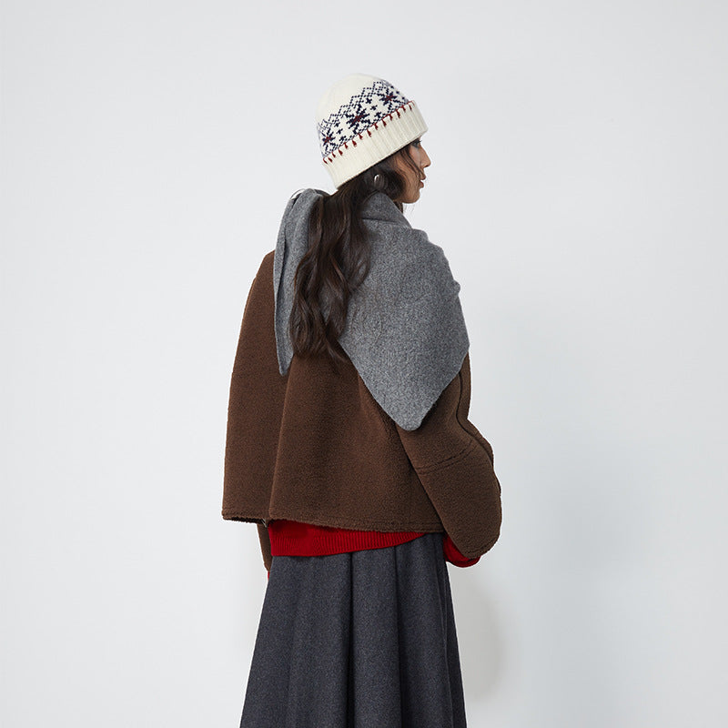 Damen-Lammfelljacke, wendbar, Herbst/Winter