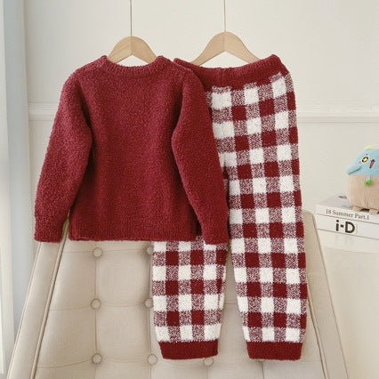 Familien-Schlafanzug-Set, weihnachtliches Bären-Design