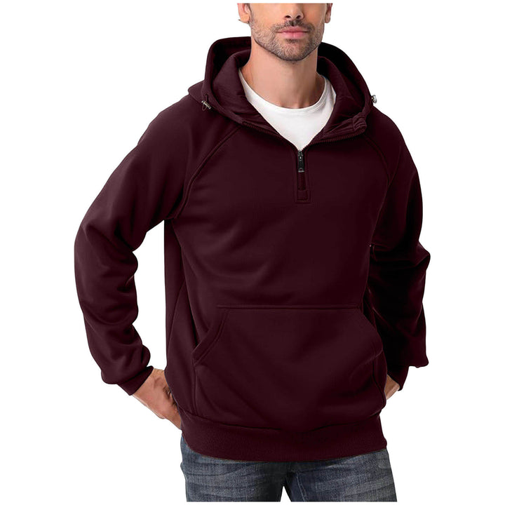Herren-Sweater mit Kapuze und Reißverschluss