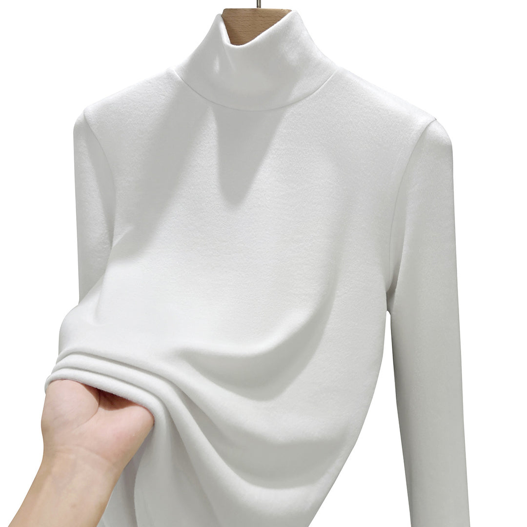 Damen-Langarm-Unterziehshirt mit Stehkragen