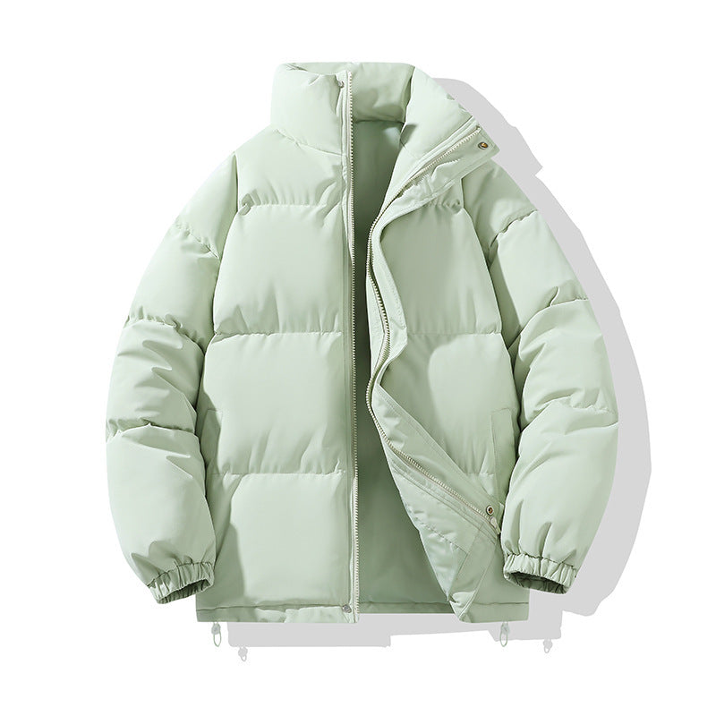 Herren-Steppjacke, einfarbig, locker, urbaner Stil