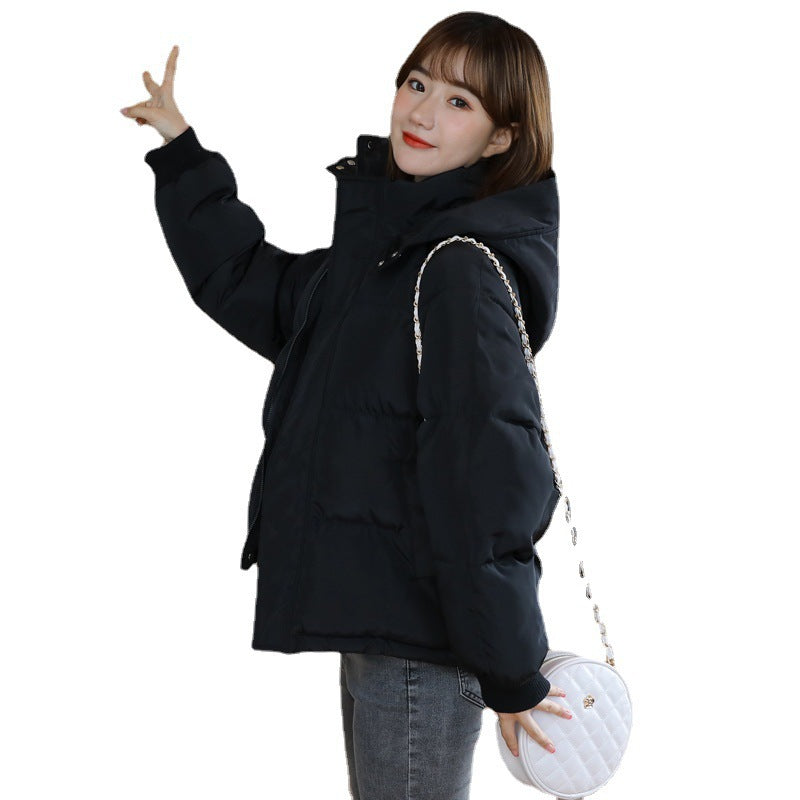 Kurze, wattierte Damen-Steppjacke