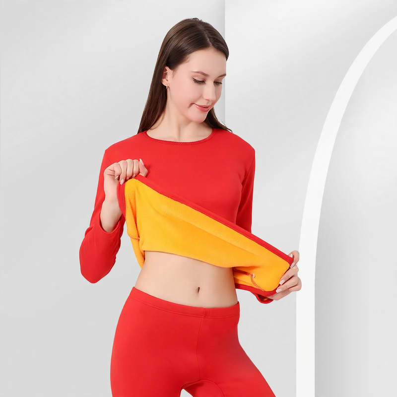 Thermo-Set für Paare, gefüttert, Rundhalsausschnitt