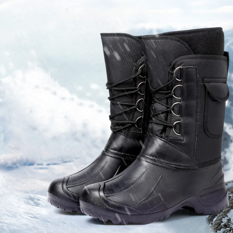 Herren Winter-Angelstiefel, wasserdicht, gefüttert