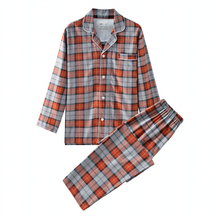 Flanell-Schlafanzug-Set für Damen und Herren