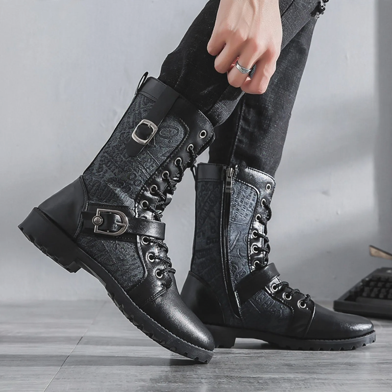 Herren-Stiefeletten im britischen Stil, gefüttert