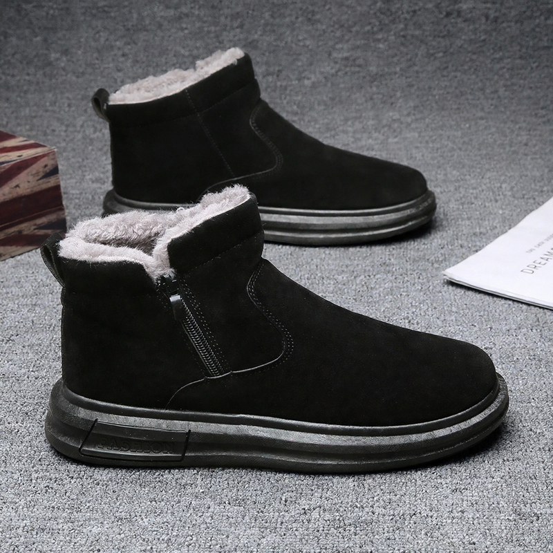 Gefütterte Herren-Winterstiefel, rutschfest