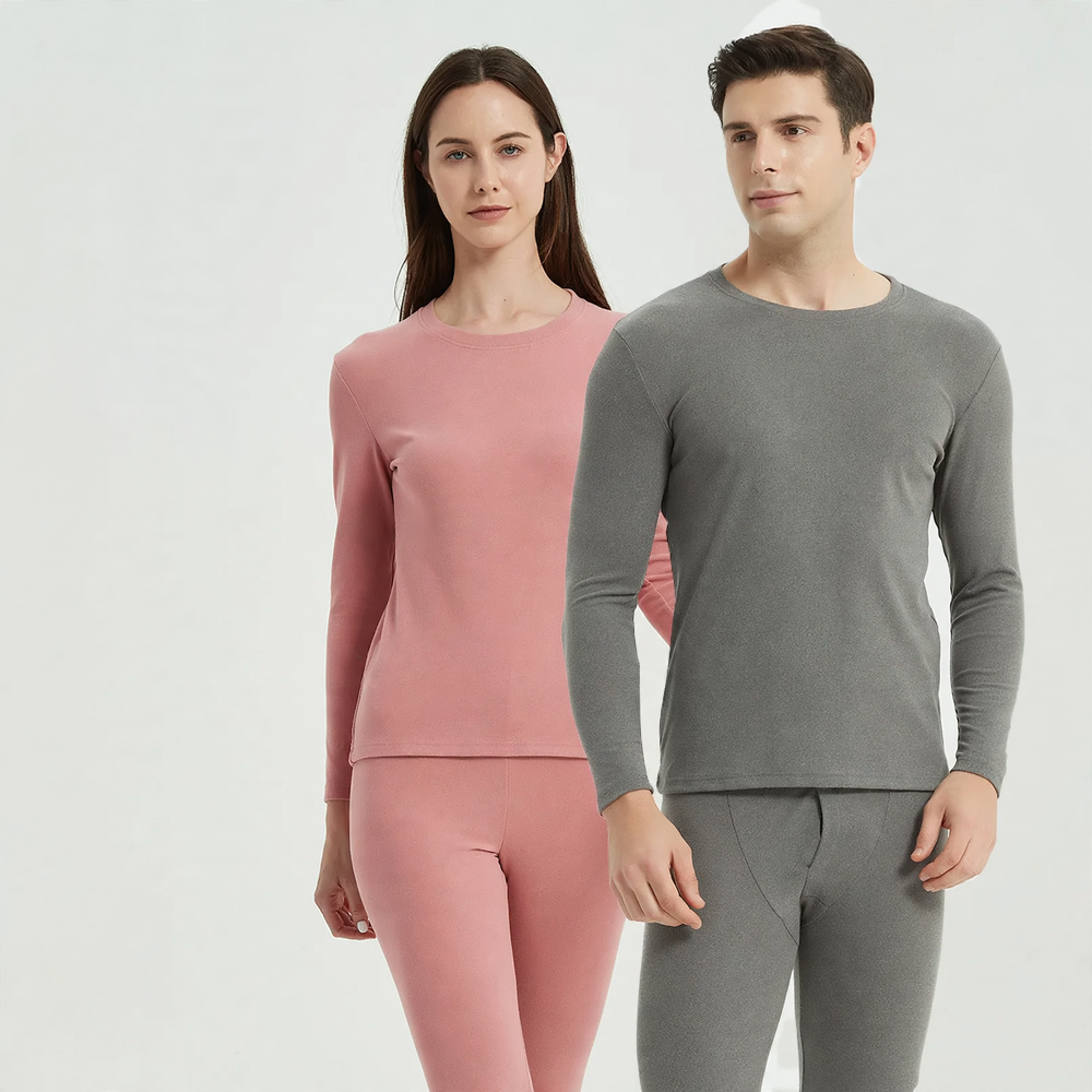 Thermo-Set für Damen und Herren, beidseitig angeraut