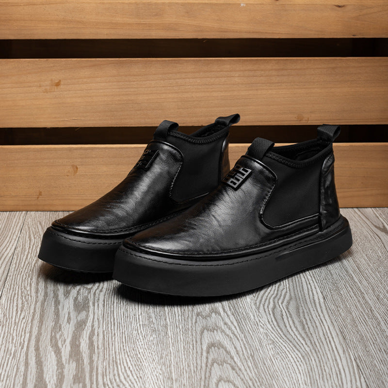 Herren-Stiefeletten, Wildleder-Optik, gefüttert oder ungefüttert