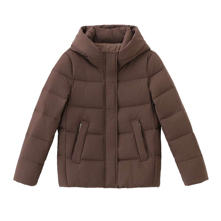 Lange Daunenjacke für Damen, Weißgänsedaunen