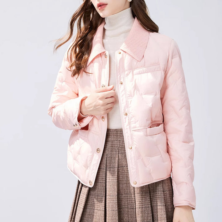 Leichte, kurze Damen-Daunenjacke