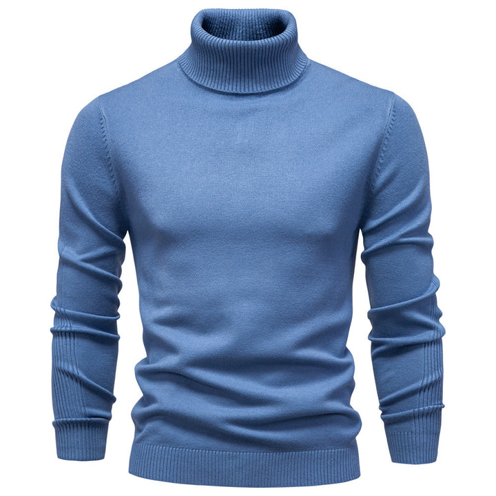 Herren-Rollkragenpullover, schlicht und modern