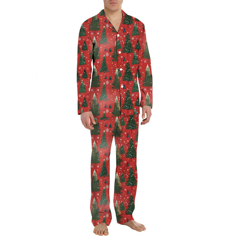 Herren-Pyjama-Set, langärmelig, festlich