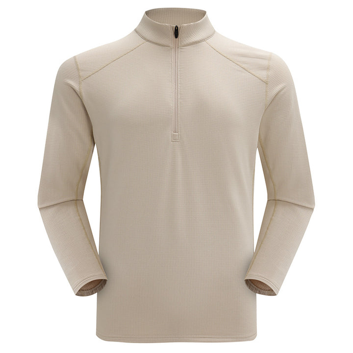 Sportliches Fleece-Sweatshirt mit Stehkragen
