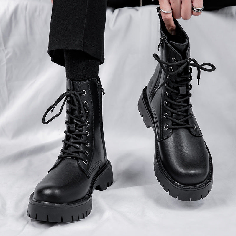 Modische Herren-Stiefel mit Reißverschluss