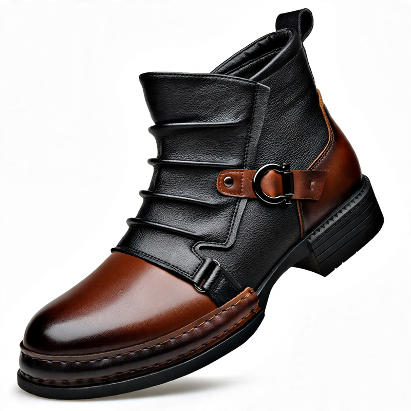 Herren-Stiefeletten im Chelsea-Stil mit seitlichem Reißverschluss
