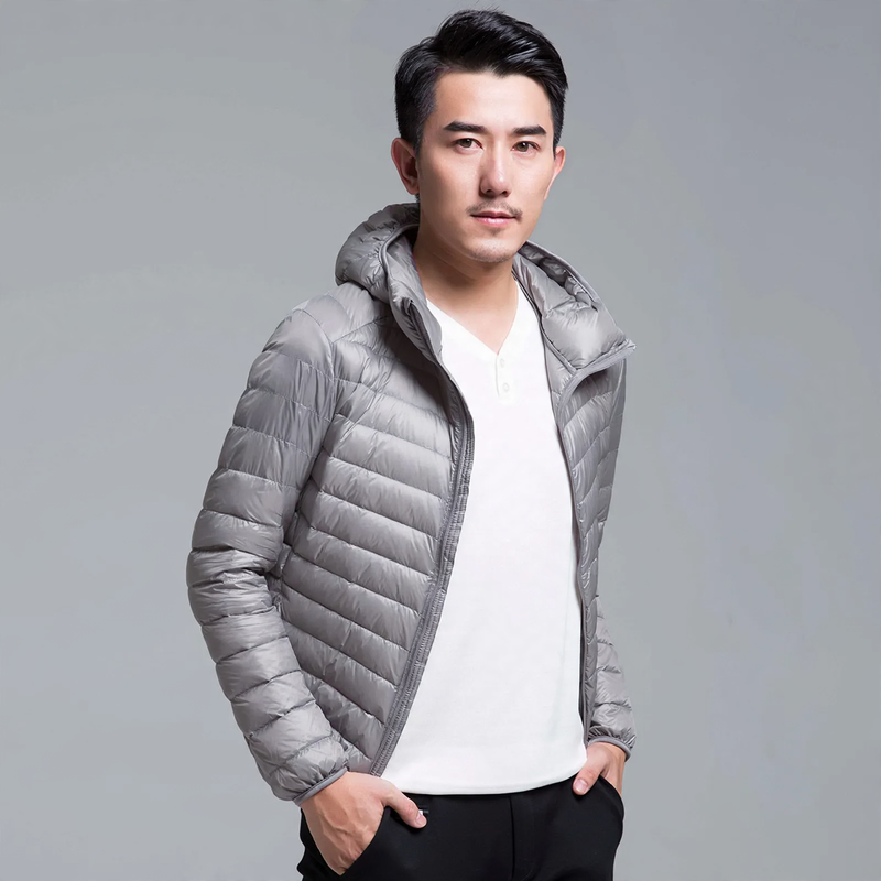 Leichte Herren-Daunenjacke, kurz, verschiedene Stile