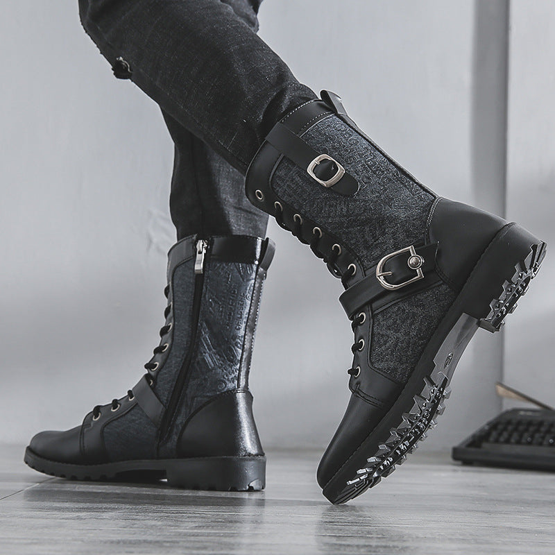 Herren-Stiefeletten im britischen Stil, gefüttert