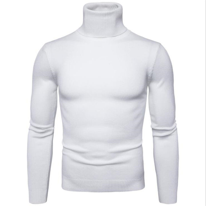 Herren-Rollkragenpullover, schlicht und modern