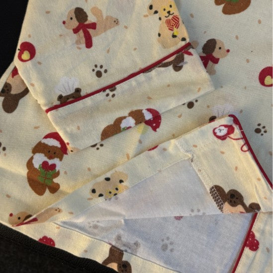 Weihnachts-Schlafanzug-Set für Paare, Baumwolle