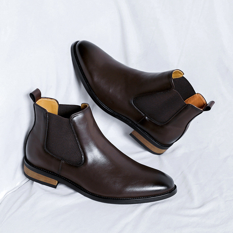 Herren-Chelsea-Stiefel, elegant, spitz zulaufend