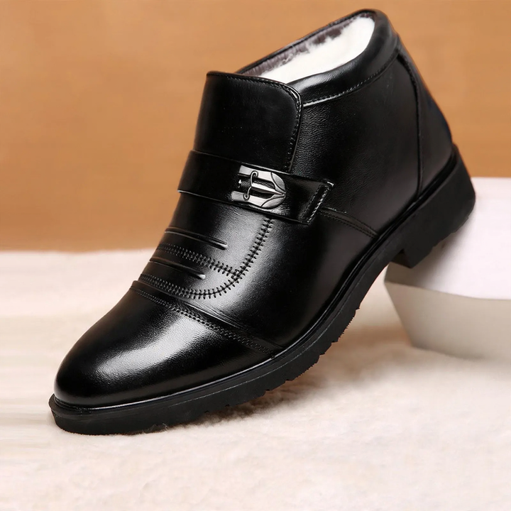 Herren-Winterstiefel, gefüttert, rutschfest, Business-Casual