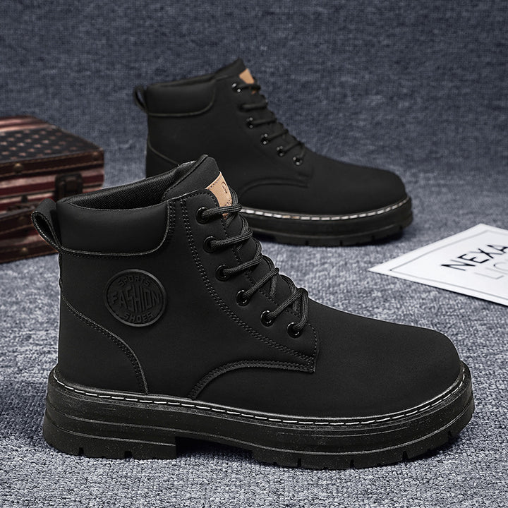 Gefütterte Herren-Worker-Stiefel, wasserdicht