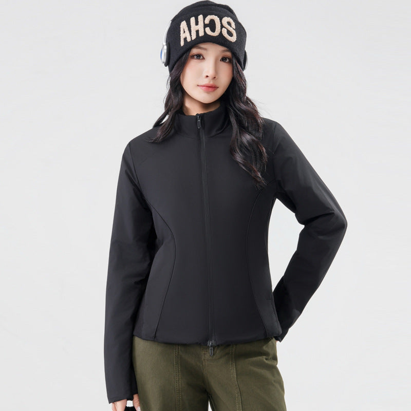 Leichte Unisex-Steppjacke mit Wollfüllung