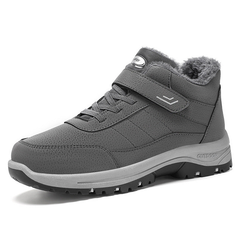 Gefütterte Unisex-Winterstiefel mit Klettverschluss