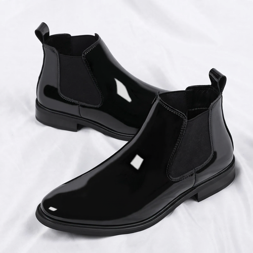 Herren Chelsea-Stiefel aus Leder mit optionaler Erhöhung