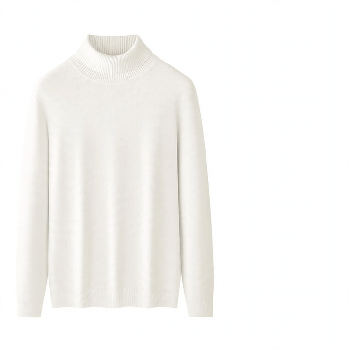 Herren-Rollkragenpullover, gefüttert, Modal-Mix, 350g