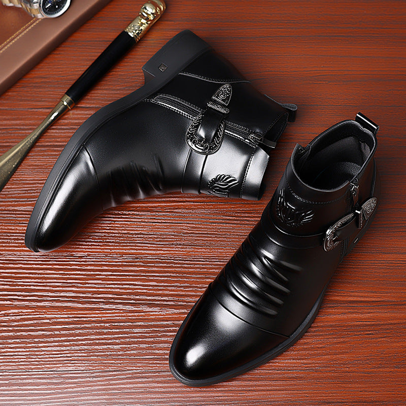 Herren-Business-Stiefel, wasserabweisend, warm