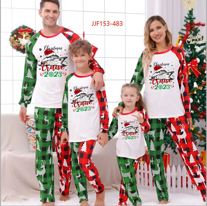 Weihnachts-Schlafanzug-Set für die ganze Familie