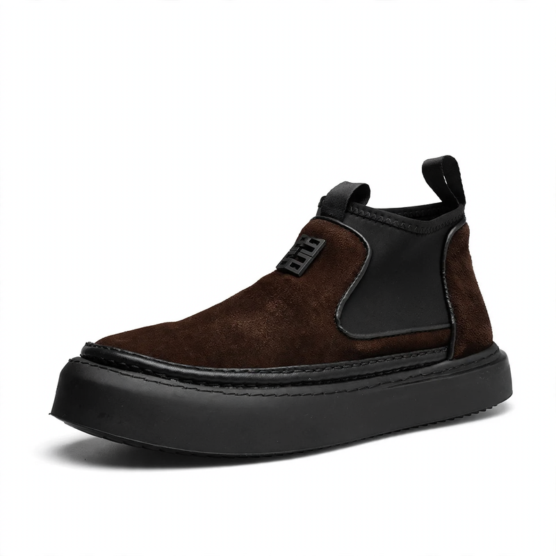 Herren-Stiefeletten, Wildleder-Optik, gefüttert oder ungefüttert