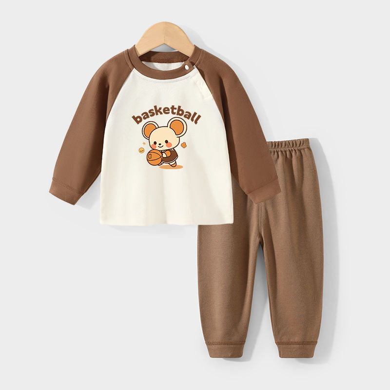 Kinder-Pyjama-Set aus Baumwolle, zweiteilig