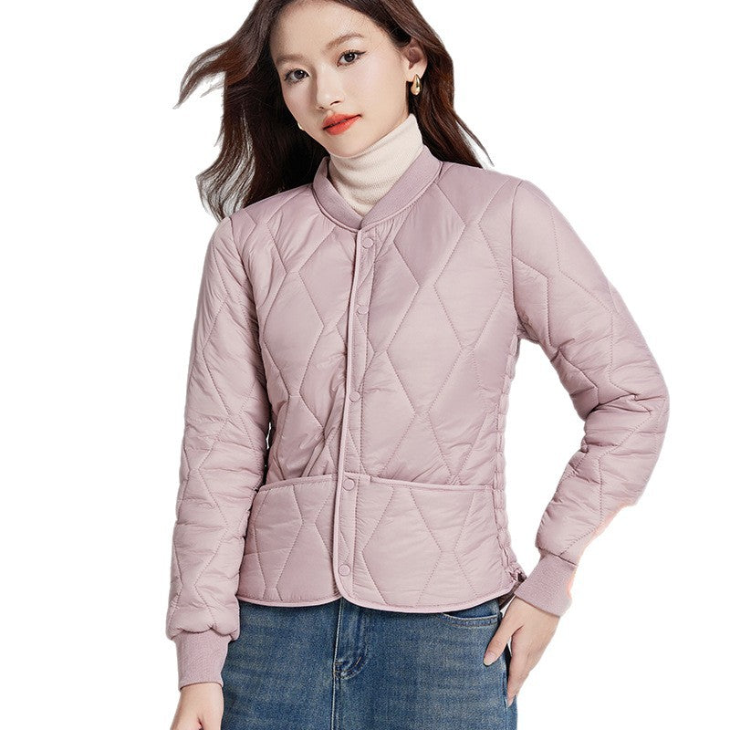 Kurze Damen Winterjacke mit Lammfleece-Futter