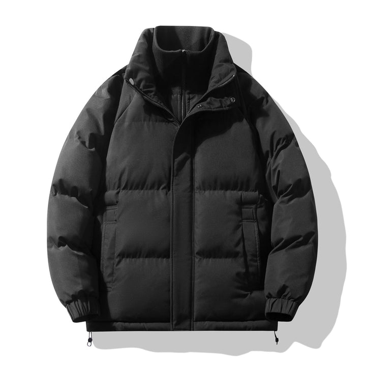 Gefütterte Unisex-Jacke mit Stehkragen