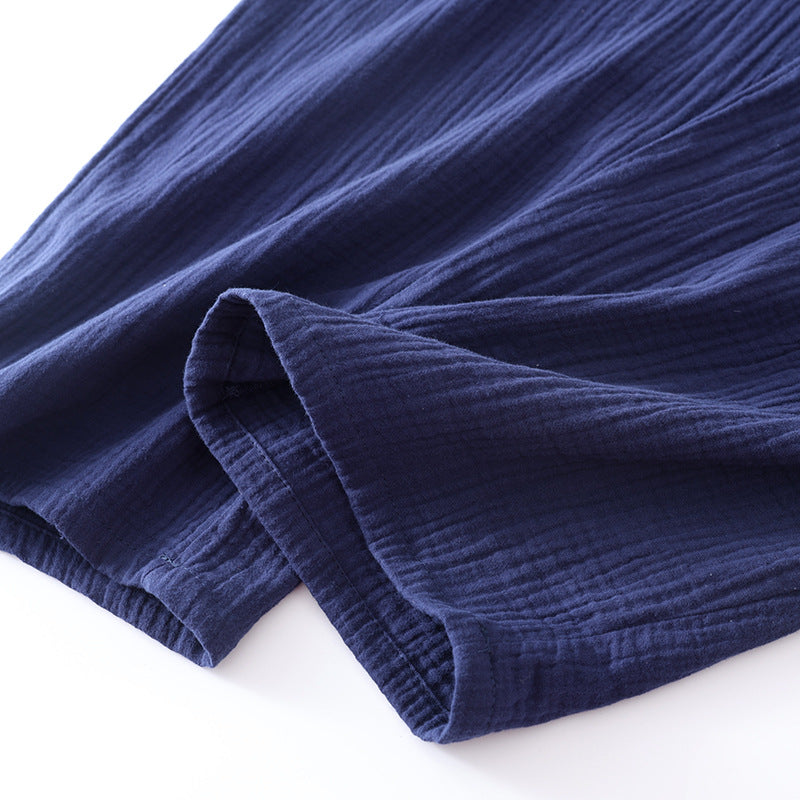 Herren-Hausanzug im Kimono-Stil, Baumwolle, leicht
