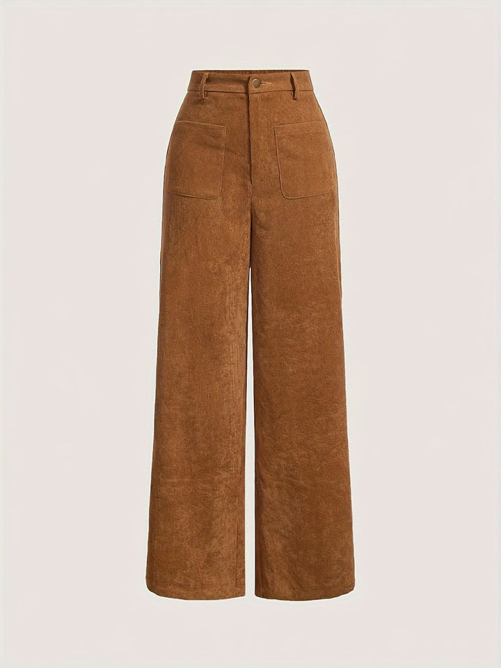 Kord-Hose mit geradem Schnitt