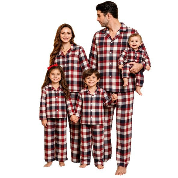 Familien-Schlafanzug-Set, kariert