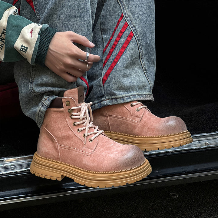 Herren-Stiefel im britischen Stil, Leder