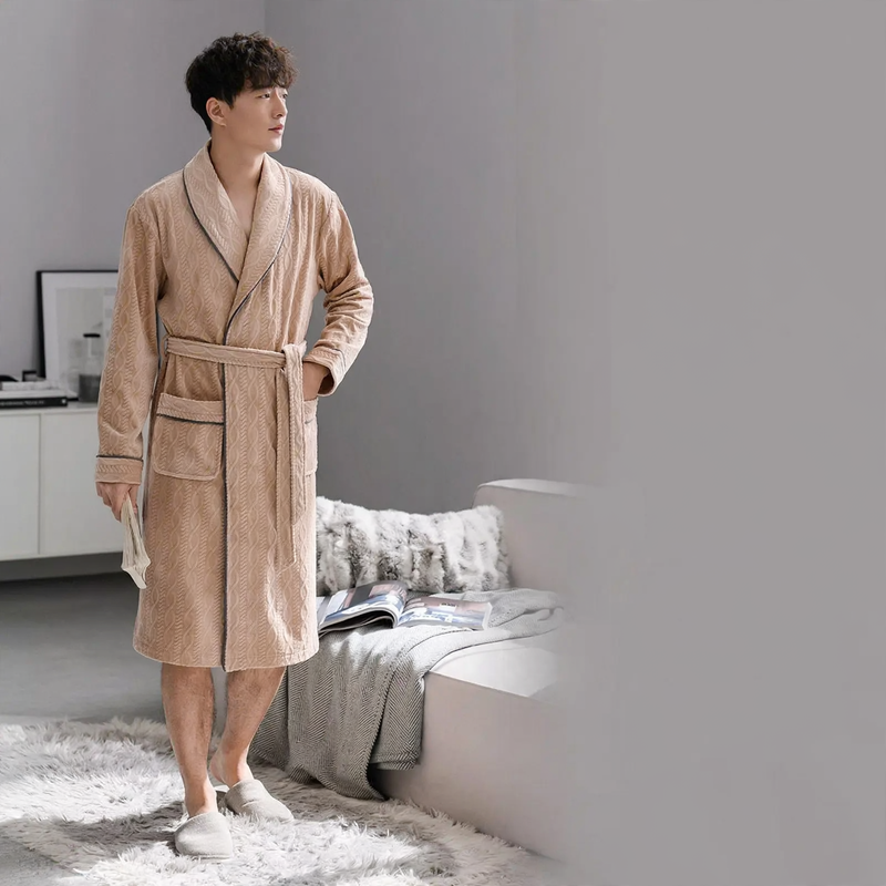 Warmer Herren-Pyjama aus Flanell für den Winter