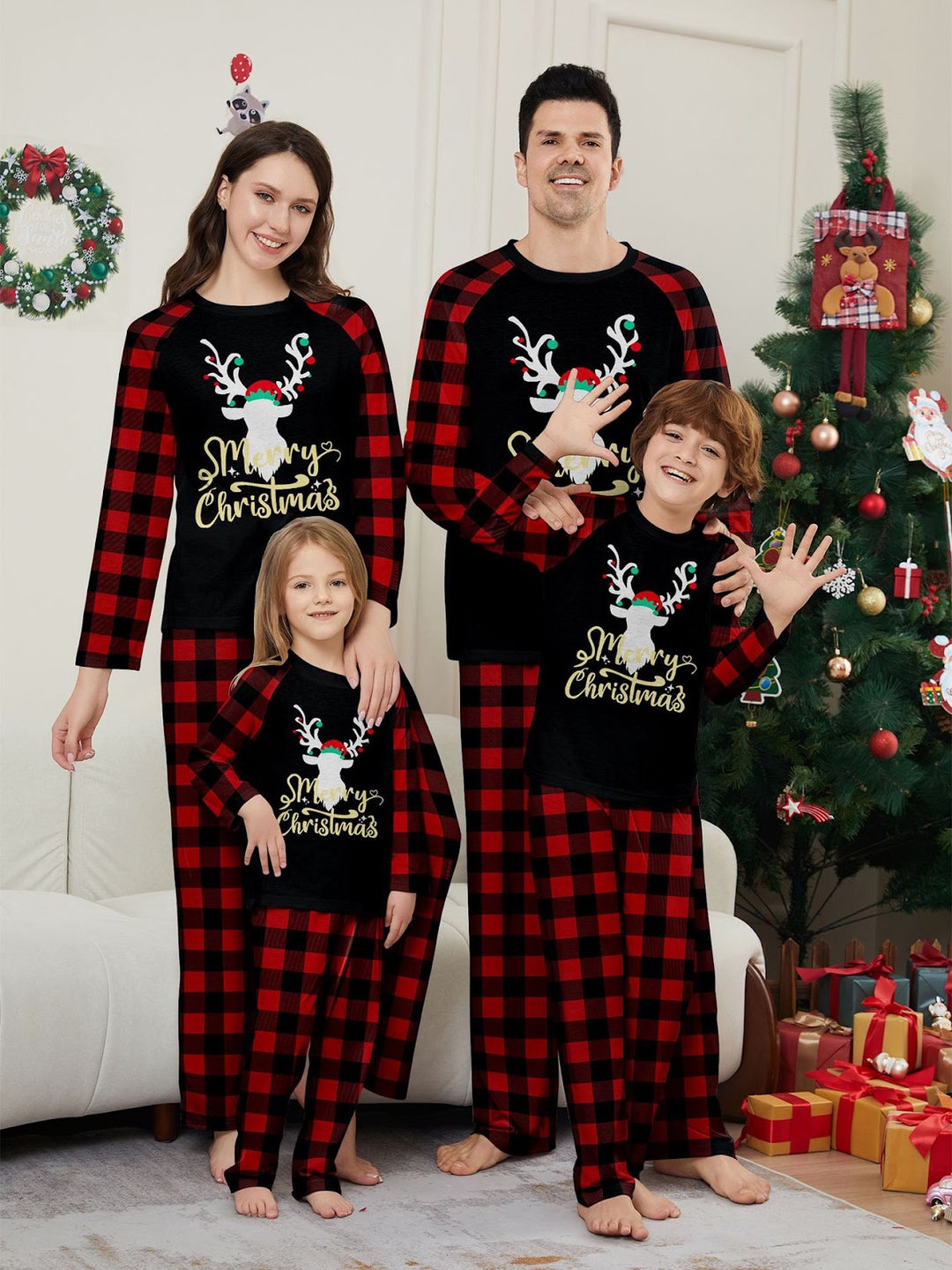 Weihnachts-Schlafanzug-Set für die Familie